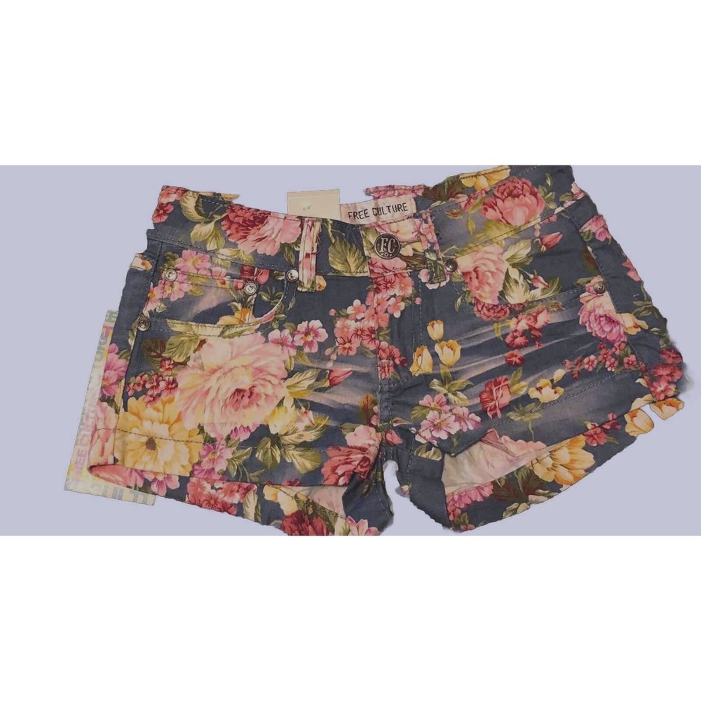 Free Culture Women's Floral Shorts NEW w/tags Size 0
